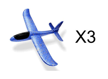 Luminous Hand Launch Flying Foam Airplane glowing in the dark