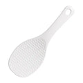 PVC suction cup kitchen gadget with rice scoop, 2.3cm clamp diameter, blue colour on tiled wall