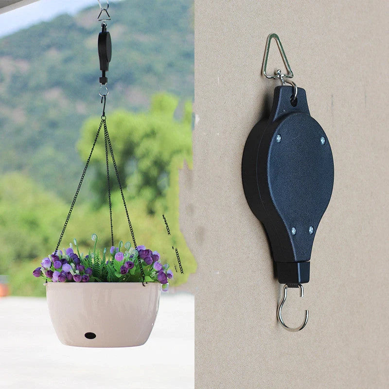Free Lifting Hanging Basket Bird Cage Hook with elastic length for easy adjustment