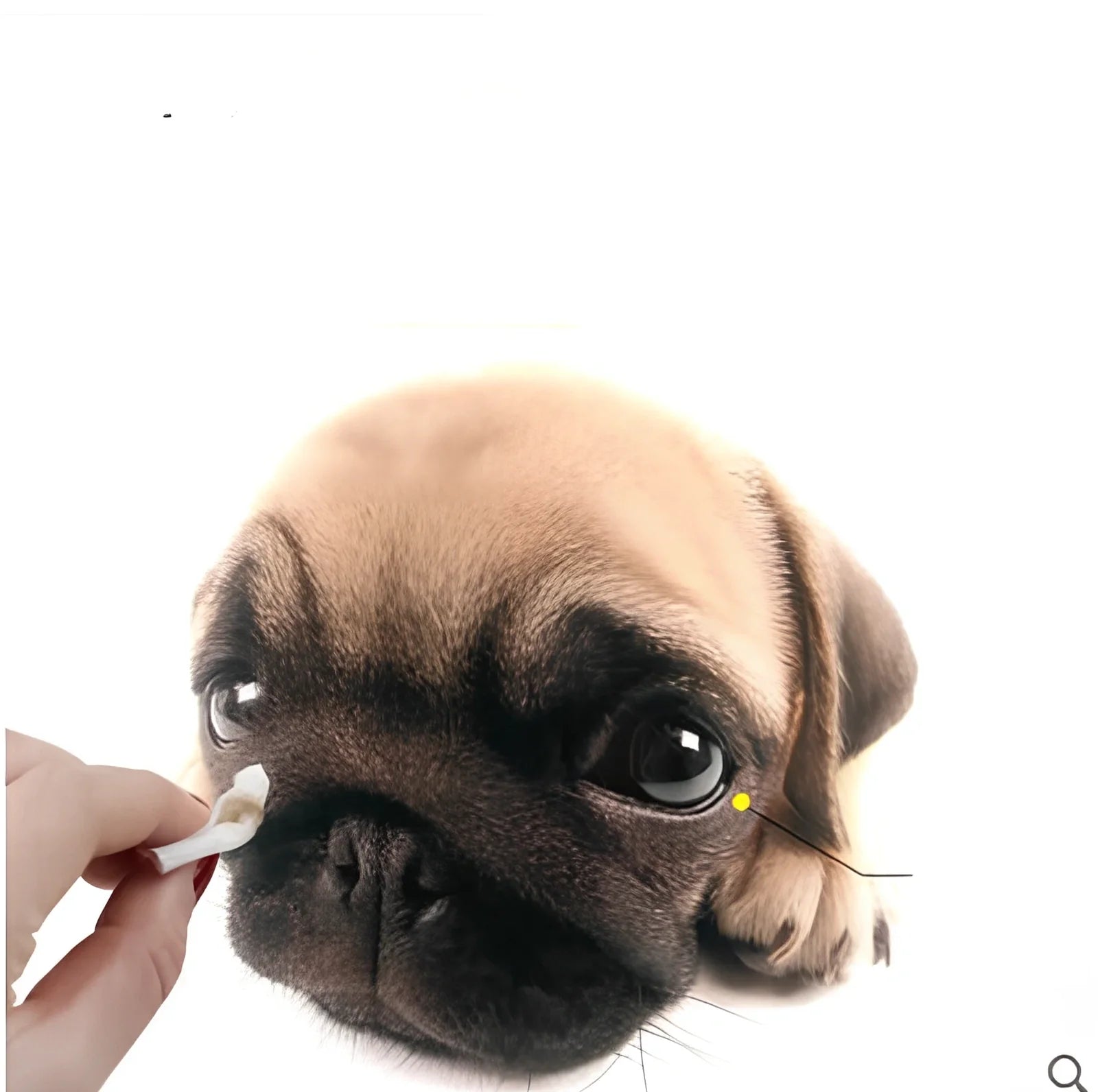 Cat tear stain removal wipes in container with gentle cleaning formula for eyes ears teeth