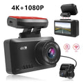 Explosive T8 dual recording 4K driving recorder with 170° wide angle lens and magnetic mount