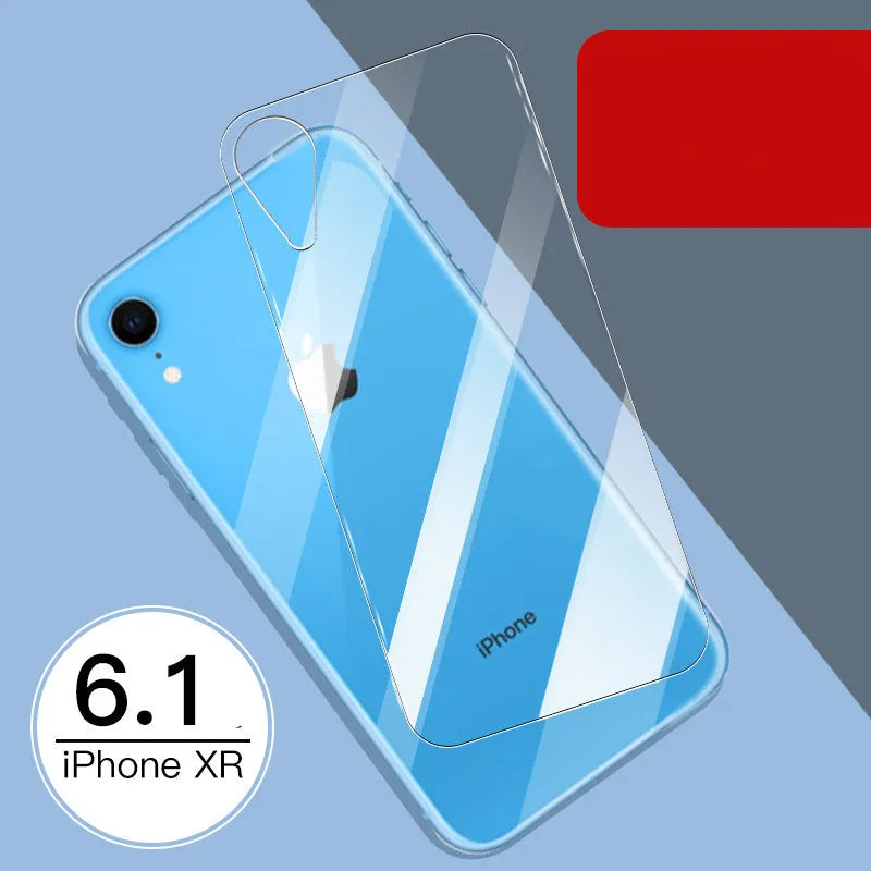 iPhone tempered glass screen protector and rear camera protector film set for 11, X, and XS models.