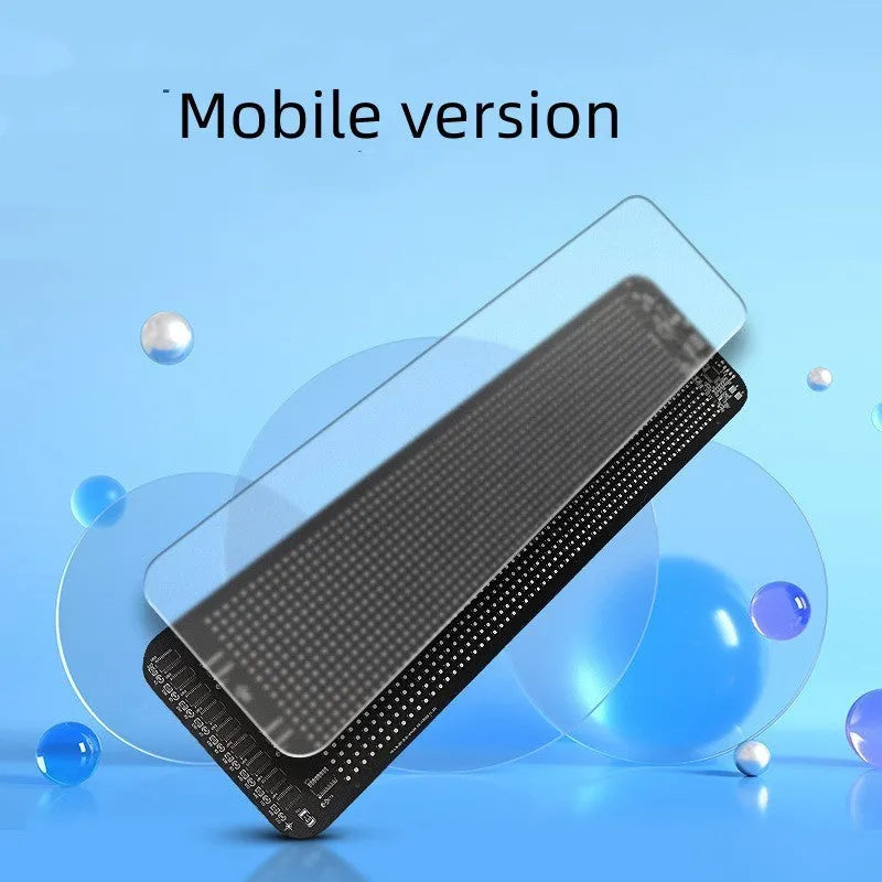 LED display module with remote control and voice operation showing 102x384mm screen