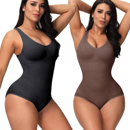 Nylon corset bodysuit in various colours for waist support and body sculpting