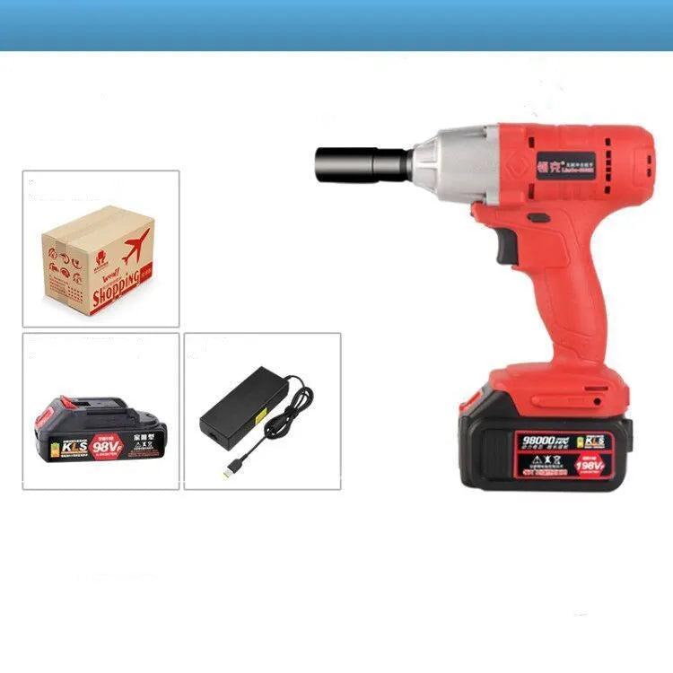 Home edition 20V cordless brushless electric wrench with lithium battery and charger