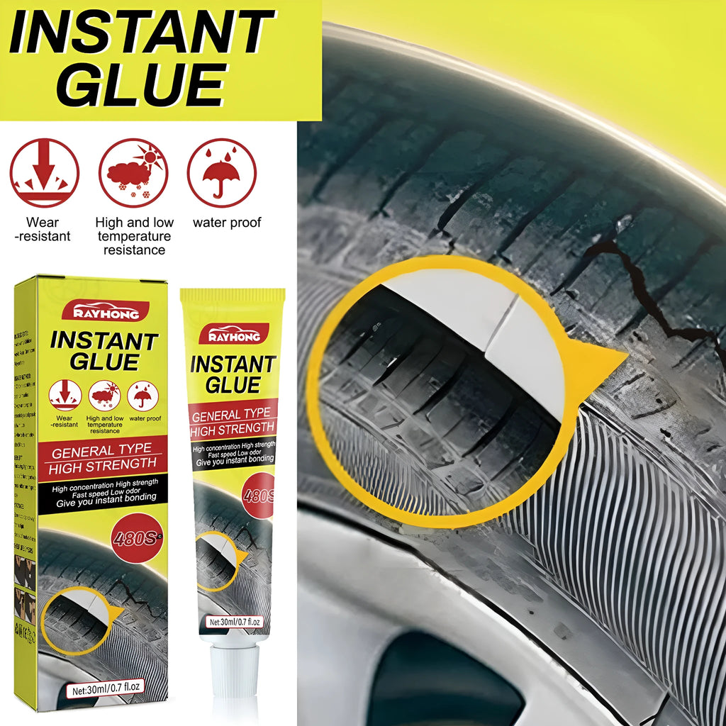 30ml car tyre repair adhesive bottle for sealing punctures and cracks