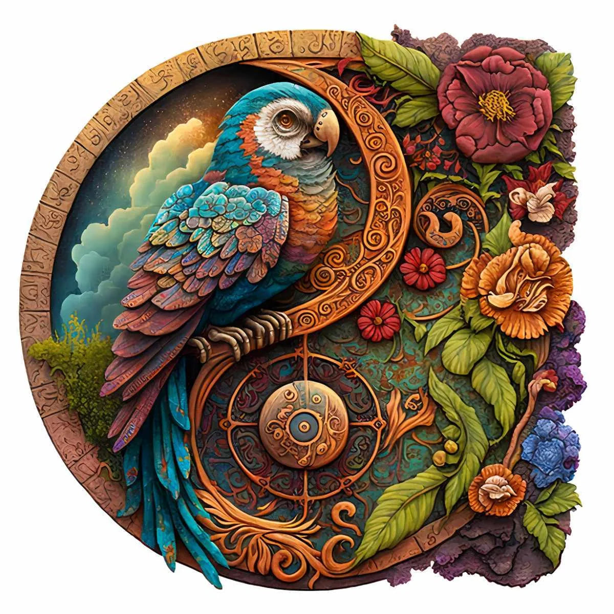 Animal Puzzle Craft Hub A3 Size Wooden Box for puzzle storage and display