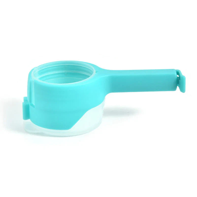 Versatile food clips in a range of colours, featuring airtight sealing and a convenient pour spout