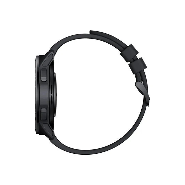 Dual band GPS smart watch with 1.43 inch screen in black, white, or blue colour options