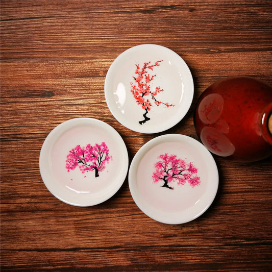 Magic Sakura Cup - Ceramic teacup with temperature-sensitive colour-changing sakura pattern