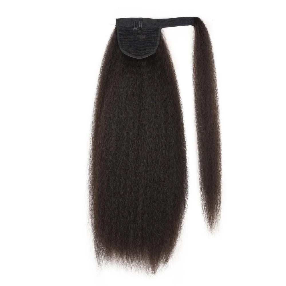 Women's fluffy curly ponytail wig with velcro fastening measuring 10x55cm