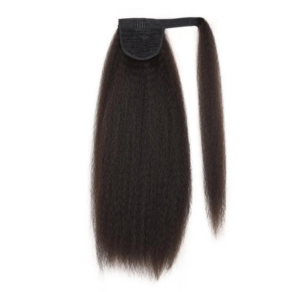 Women's fluffy curly ponytail wig with velcro fastening measuring 10x55cm