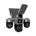 Outdoor 4G solar camera with full-colour night vision, two-way voice, and ABS plastic housing