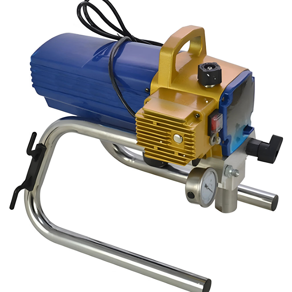 Blue portable electric airless spraying machine with extension rod and accessories