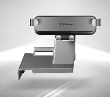 Electric automatic car phone holder with aluminium alloy construction and gravity linkage mechanism