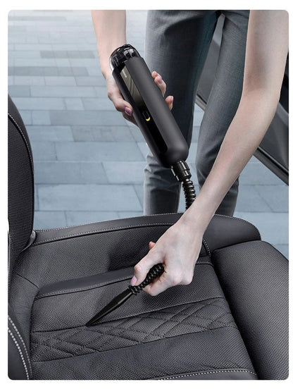 Powerful cordless car vacuum cleaner with high suction, HEPA filtration, and compact design for convenient cleaning of vehicle interiors