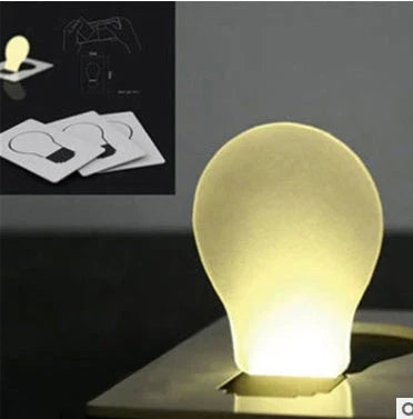Portable LED card pocket light bulb for network communication, 15 grams