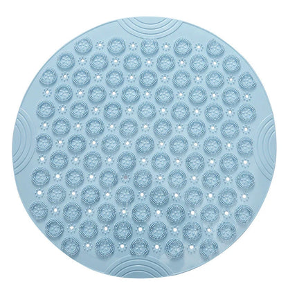 Textured Surface Round Shower Mat with Massage Texture, Non-Slip Suction Cups, and Drainage Holes for Kiwi Bathrooms