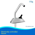 Electronic control rotating RV faucet with mirror polished stainless steel finish