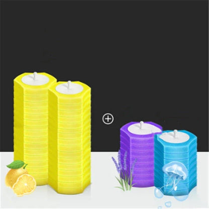 Disposable toilet brush with plastic handle and sponge head for hygienic cleaning