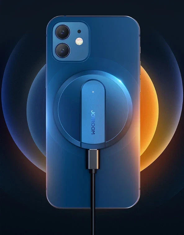 Ultra-thin magnetic wireless charger for iPhone 12 with fast charging capabilities