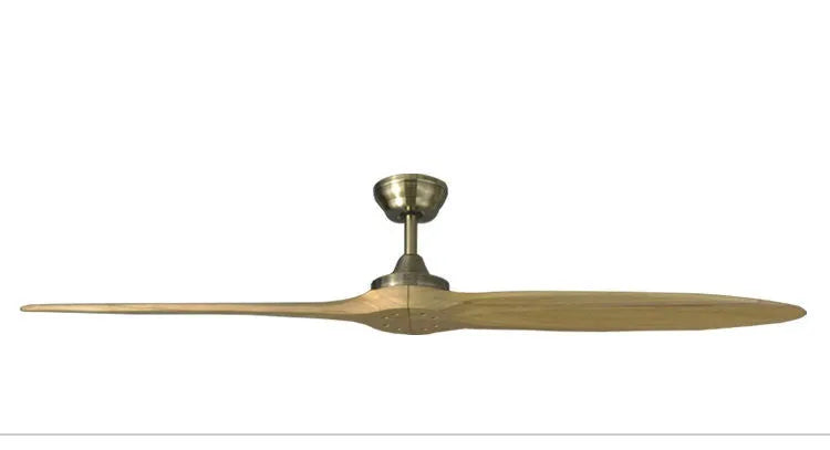 60 inch solid wood ceiling fan with DC motor and remote control in rustic style for living room