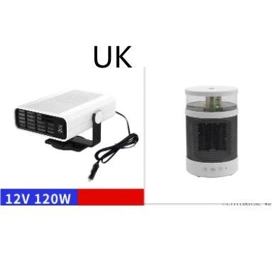 Universal Car Defrost Heater with 360-degree rotation for 12V/24V vehicles