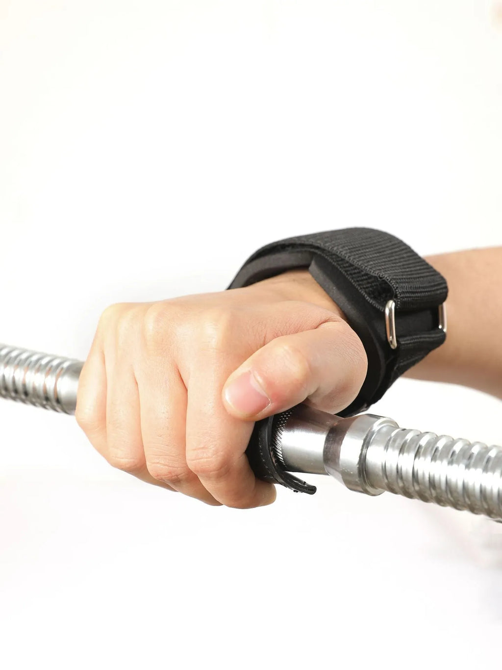 Black rubber non-slip palm protection belt for weightlifting barbell dumbbell training