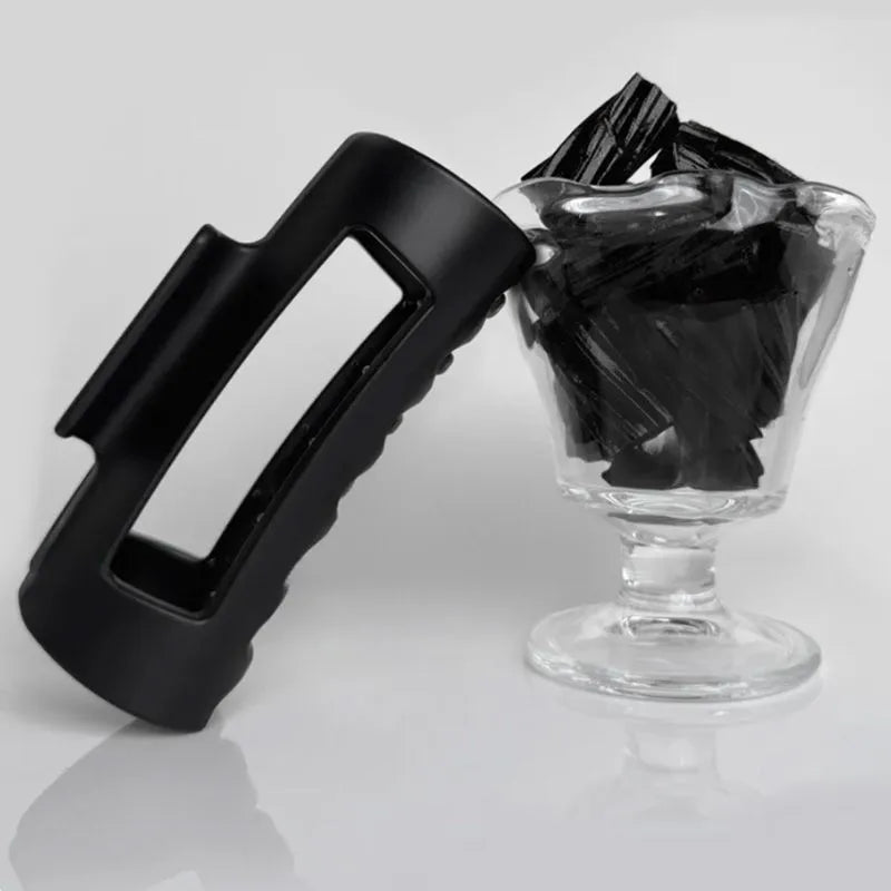 Soft silicone shark clip in 13cm size available in four colours with drop-resistant design