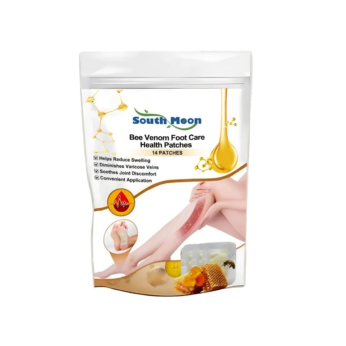 Health Care Foot Patch with Artemisia argyi bee venom chamomile 14 patches for overnight foot care