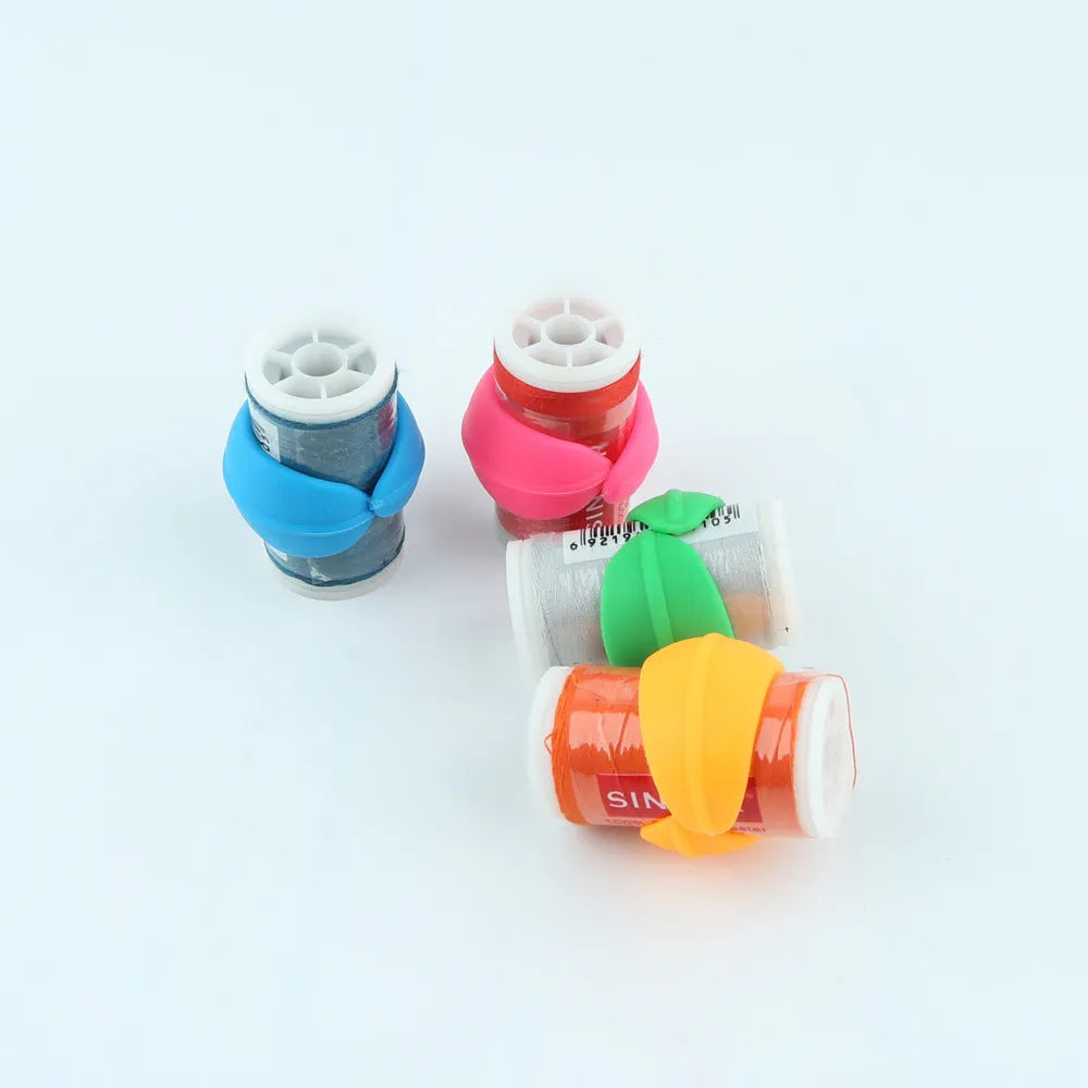 Sewing spool fixed clip silicone bobbin core holder 20mm in multiple colours