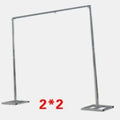 Wrought iron wedding photography background support system with telescopic frame and bold thickened bases