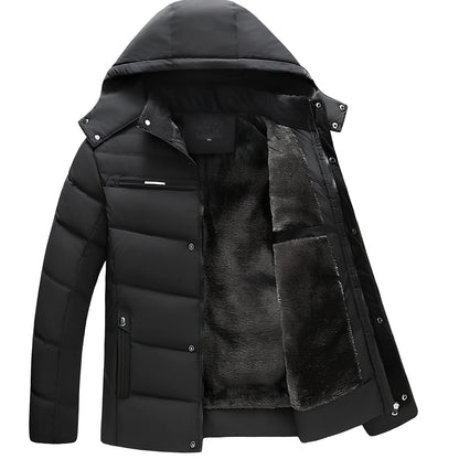 Cotton blend cardigan with rayon filler in black, green, or navy blue for men and women