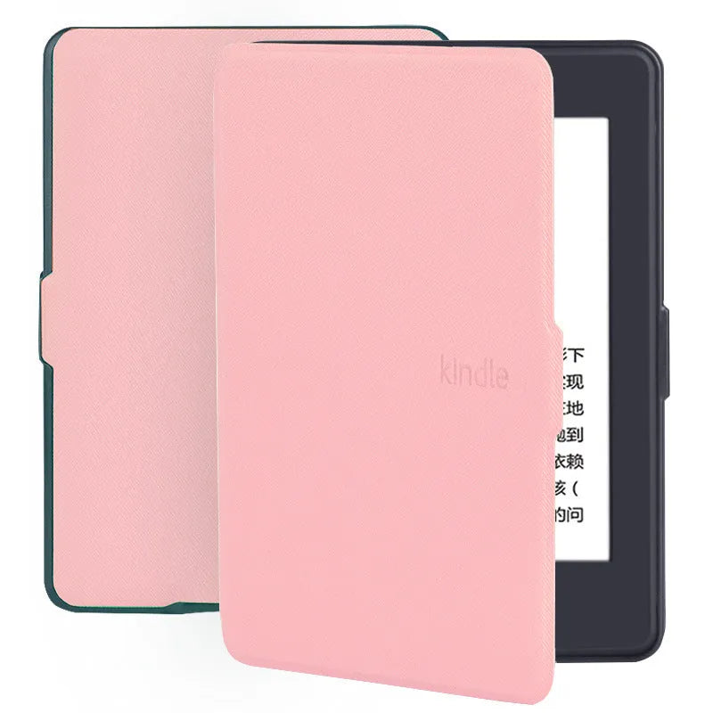 Kindle Paperwhite leather case in microfiber leather, 170x120x10mm, with 11 colour options