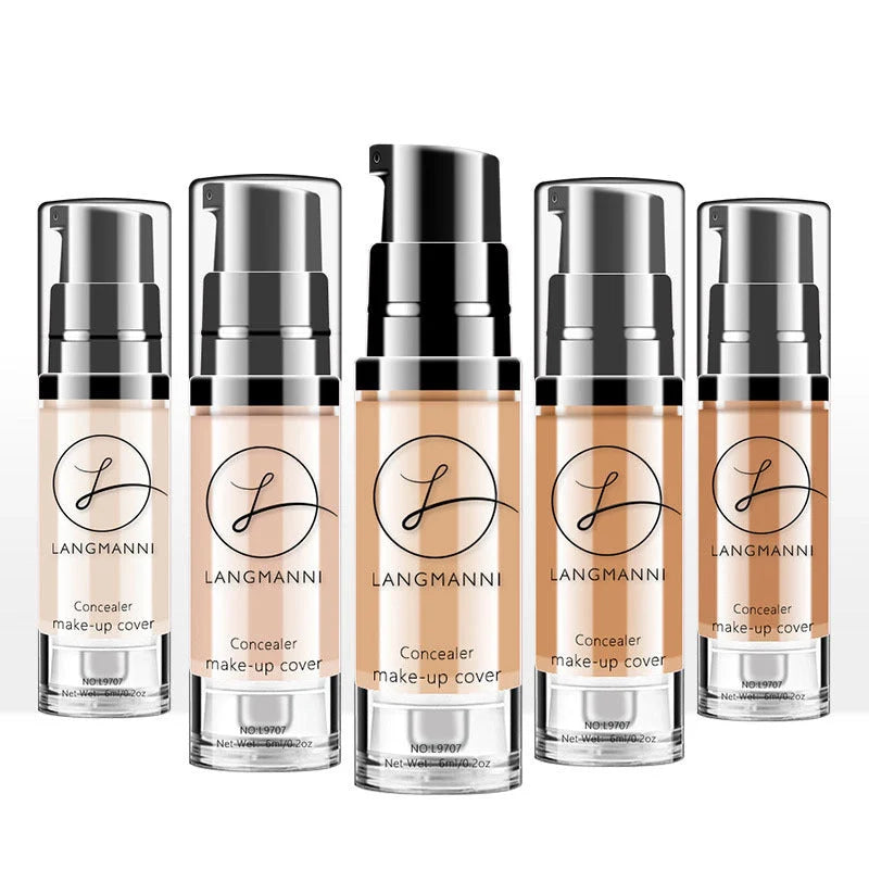 Professional waterproof liquid foundation concealer for flawless skin coverage