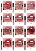 Silky Cream Texture Lip Gloss for Daily Use Lip Glaze Lipstick Cross-Border Exclusive 12 Colour Options Set Mineral Ingredients Three-Year Shelf Life Non-Import Cosmetic