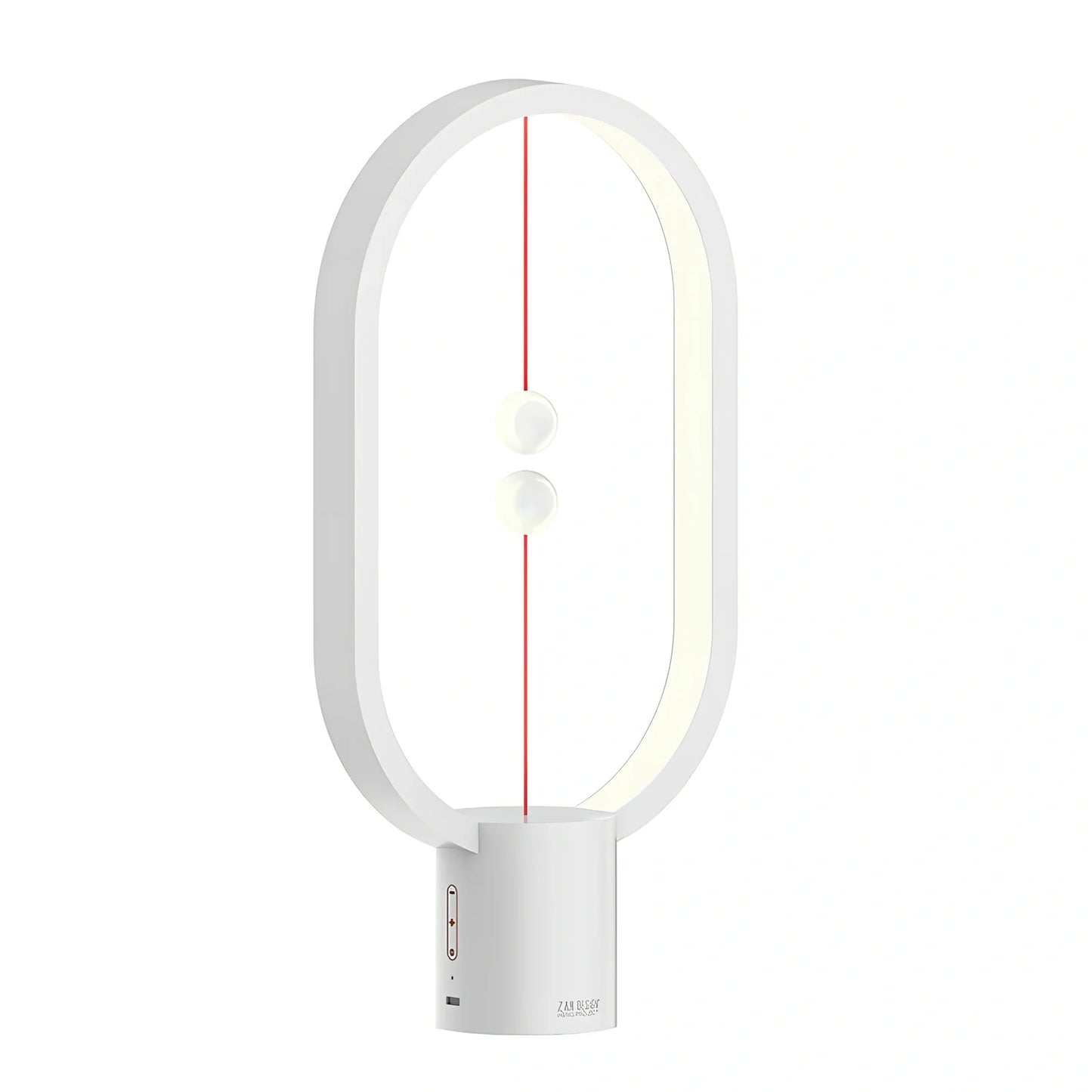 Magnetic bedside night light with ball activation system and adjustable brightness settings