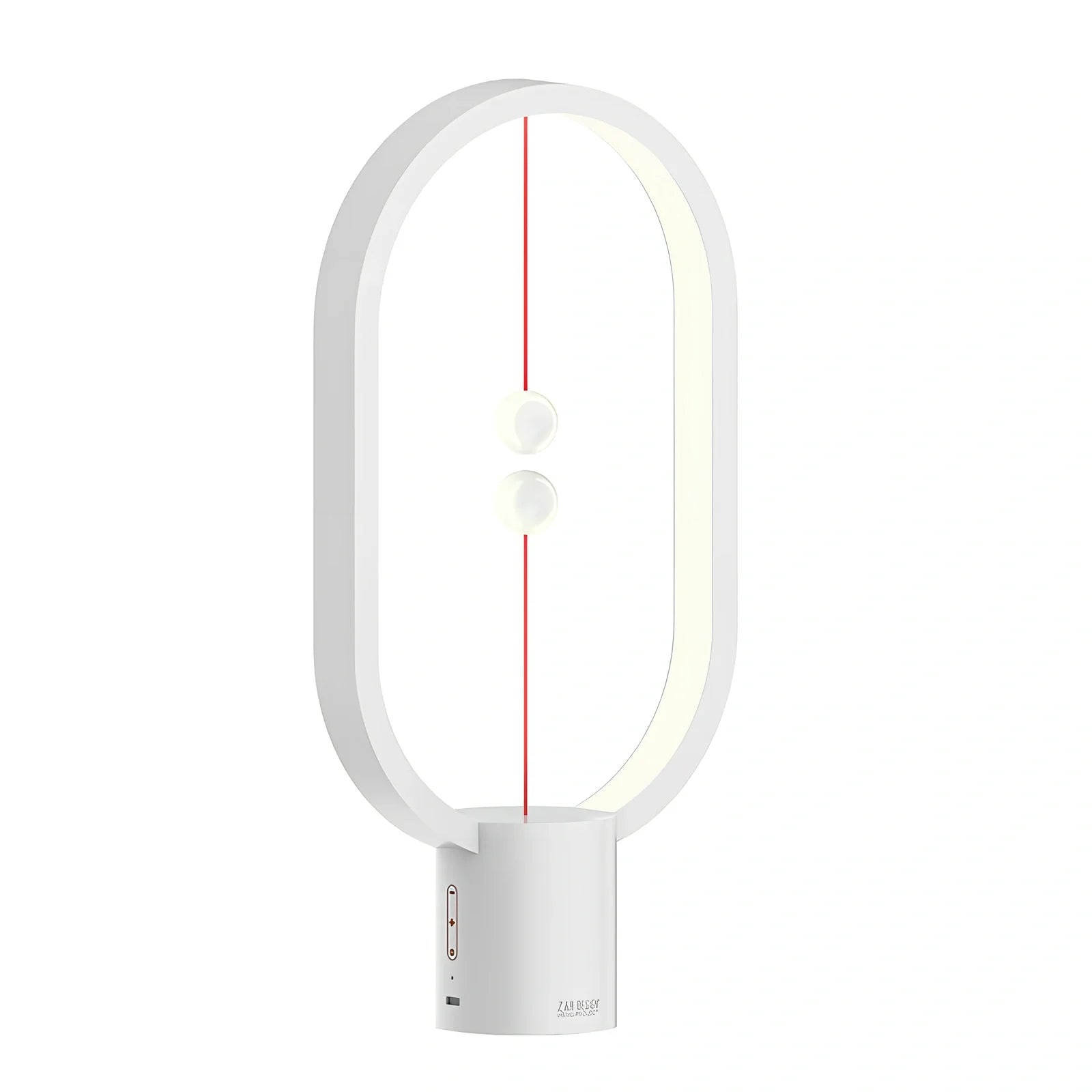 Magnetic bedside night light with ball activation system and adjustable brightness settings