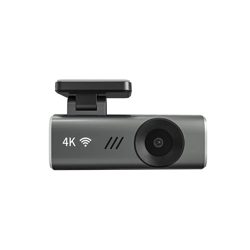 4K hidden driving recorder without screen, mounted behind car rear-view mirror, with night vision capability
