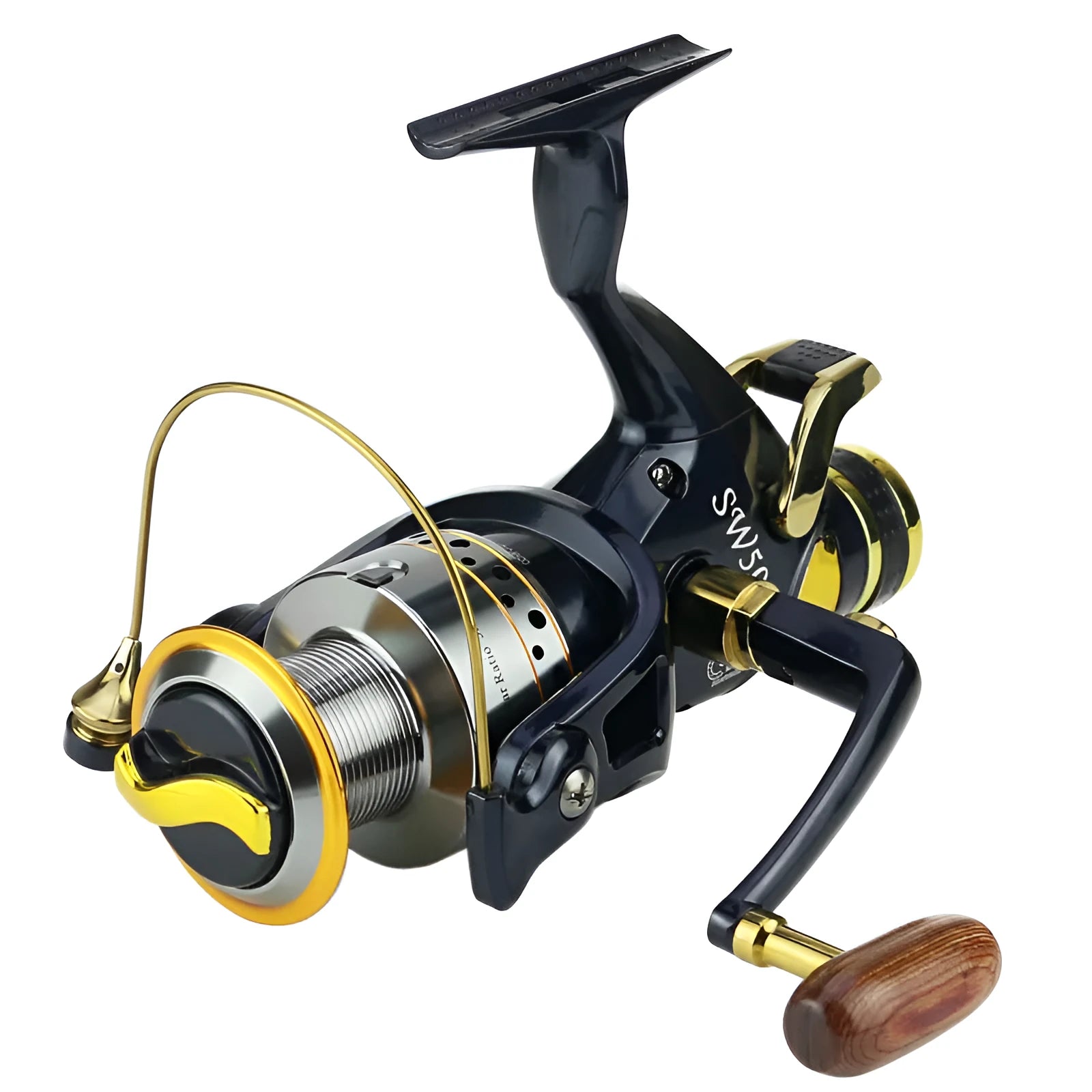 SW50 and SW60 spinning fishing reels with smooth drag system for saltwater and freshwater use