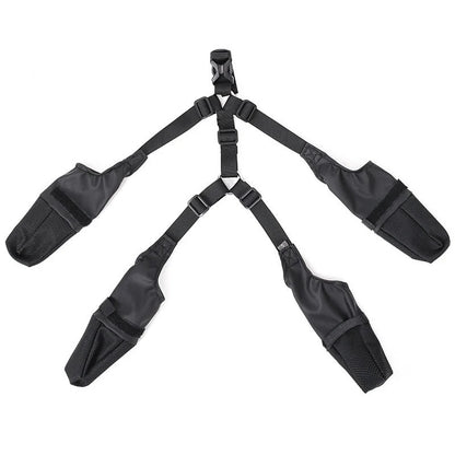 Adjustable waterproof dog boots with anti-slip sole for outdoor protection