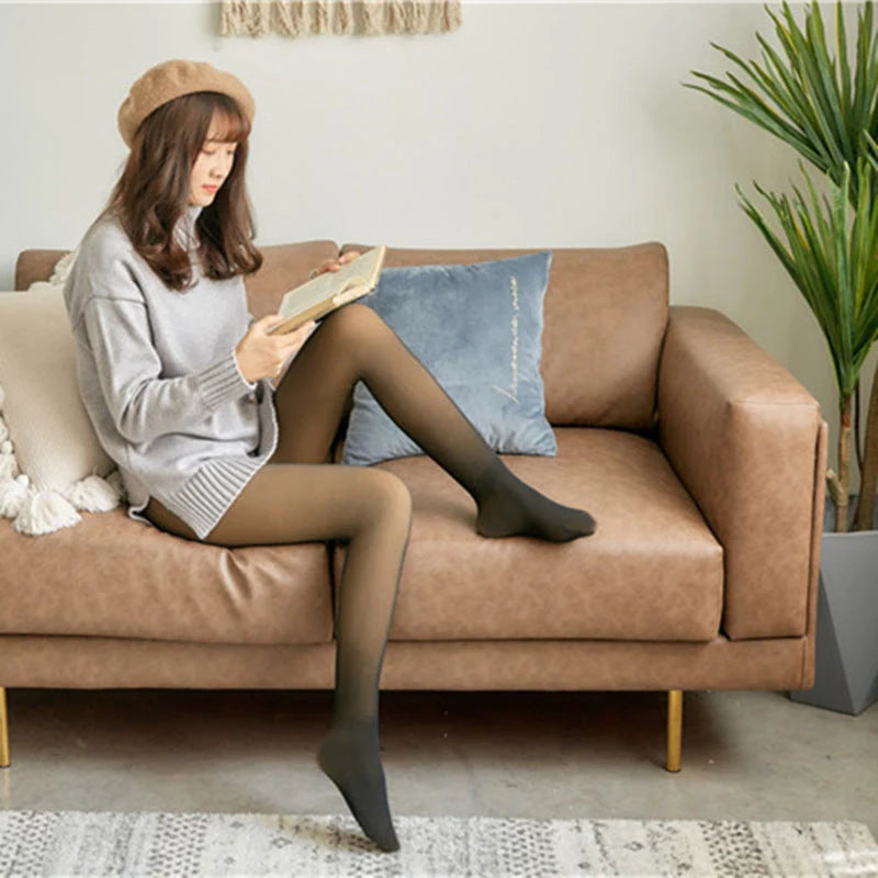 Warm Fleece Pantyhose in various colors and weights for winter comfort