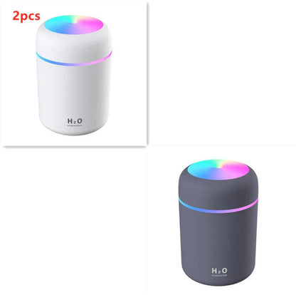 Mini USB Desktop Humidifier with Soothing Mist, Color-Changing Lights, and Quiet Operation