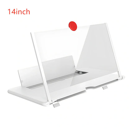 12-inch foldable mobile phone screen magnifier with 3-4x magnification in black colour