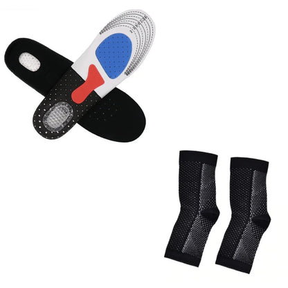 Yoga ankle support sports socks in black, red, and purple for sprain protection and pressure elasticity