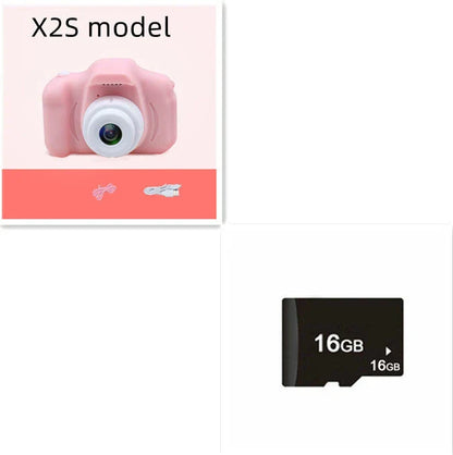 Playful X2 HD Mini Digital Camera for Kids with Durable Silicone Body, Vibrant Display, and Creative Filters