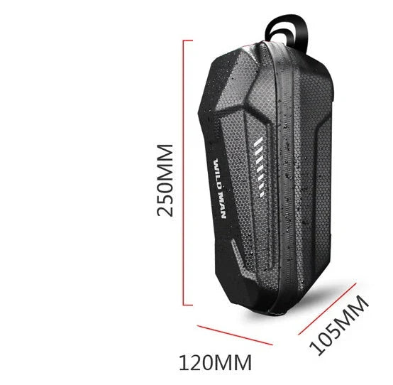 Universal Electric Scooter Front Bag with reflective safety logo and rainproof fabric