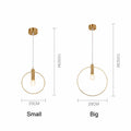 Gold post-modern wrought iron chandelier with matte finish in 280mm diameter for ceiling lighting