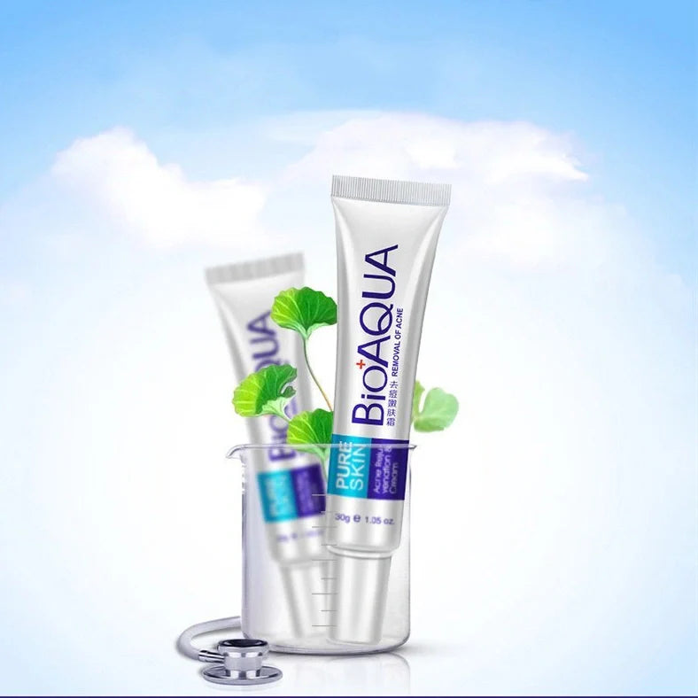 30g anti acne cream container for facial treatment targeting acne, oil control, and pores