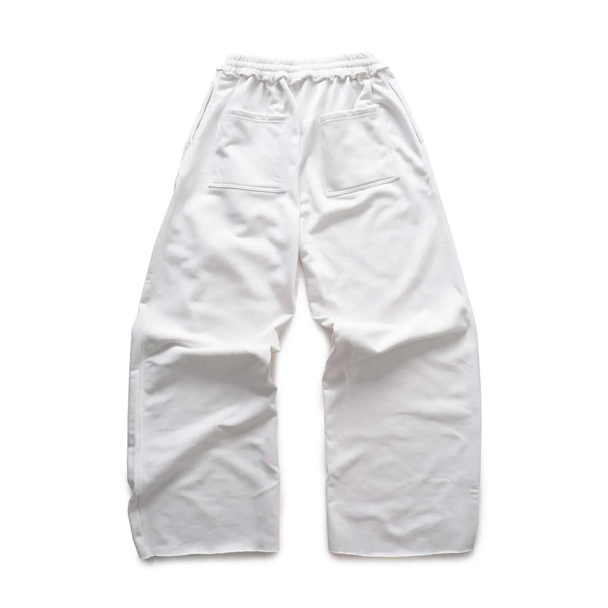 Design printing men's smart trousers in black, loose fit, mid-waist polyester casual trousers